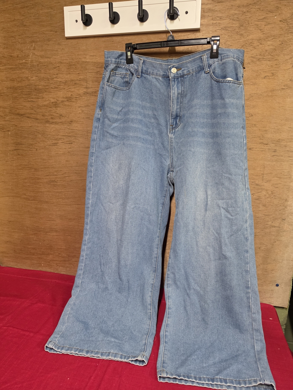 SHEIN Light Blue Wide-Leg High Rise Denim Jeans 2XL